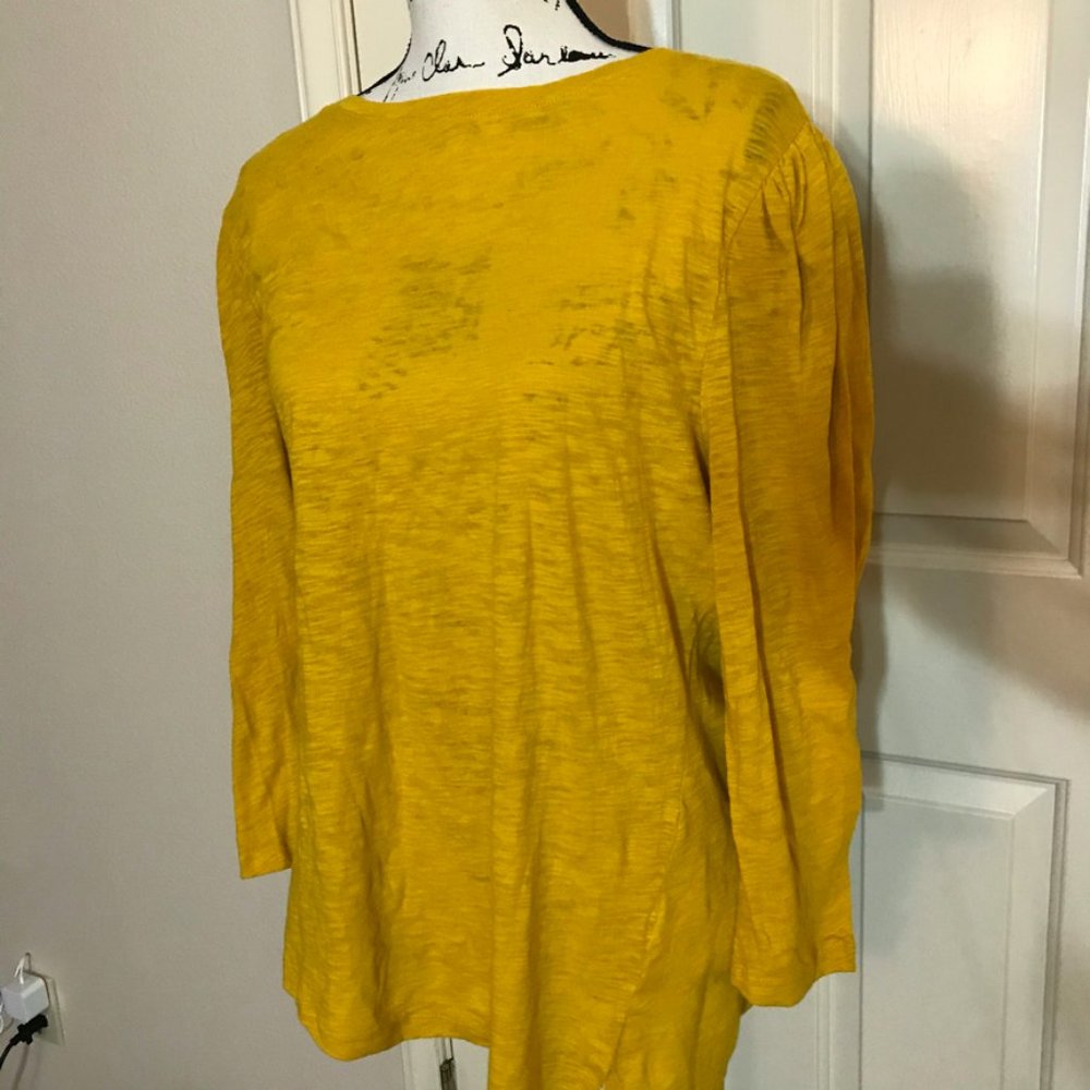 Women's Yellow Long Sleeve Tshirt XL NWOT